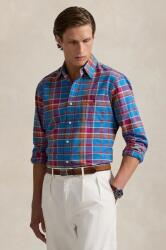 Ralph Lauren pamut ing férfi, galléros, regular, 710961339 - kék L