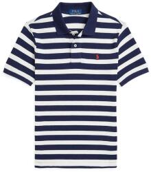 Ralph Lauren gyerek pamut póló sötétkék, mintás, 323958166001 - sötétkék 150-161