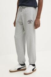 Guess Jeans pamut melegítőnadrág szürke, nyomott mintás, M5RB52 KCPR1 - szürke L