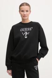 GUESS felső ROBERTA fekete, női, nyomott mintás, V5RQ12 KC3D2 - fekete L