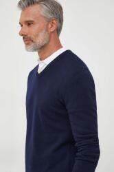 Benetton gyapjú pulóver könnyű, férfi, sötétkék - sötétkék S - answear - 20 990 Ft