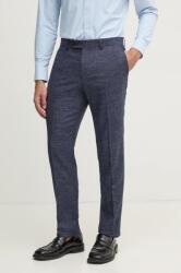 HUGO BOSS gyapjú nadrág sötétkék, chino, 50535685 - sötétkék 54