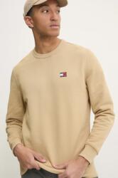 Tommy Hilfiger pamut melegítőfelső bézs, nyomott mintás, DM0DM20660 - bézs M