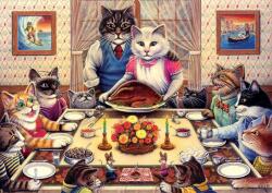 Art Puzzle - Puzzle Familia de pisici - 260 piese Puzzle