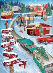 Cobble Hill - Puzzle Christmas Campers - 1 000 piese Puzzle