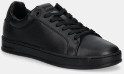 Calvin Klein bőr sportcipő LOW TOP LACE UP WOVEN fekete, HM0HM01767 - fekete Férfi 41