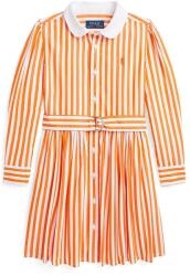 Ralph Lauren gyerek pamutruha narancssárga, mini, egyenes, 312957443002 - narancssárga 88-93