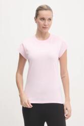 adidas pamut póló Essentials Linear női, rózsaszín, JG8659 - rózsaszín L