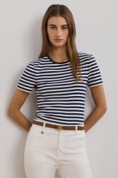 Lauren Ralph Lauren pamut póló női, sötétkék, 200957662 - sötétkék L