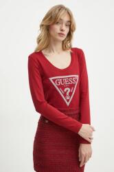 GUESS hosszú ujjú női, bordó, W5RI65 J1314 - burgundia M