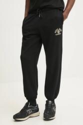 Guess Jeans pamut melegítőnadrág fekete, nyomott mintás, M5RB52 KCPR1 - fekete XXL