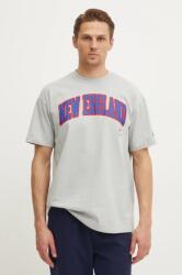 Nike pamut póló New England Patriots szürke, férfi, nyomott mintás, 01AY-09D-8KV-NP1 - szürke L
