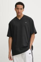 adidas Originals pamut póló FRONT ST TEE fekete, férfi, sima, JD2301 - fekete L
