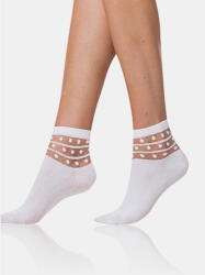 Bellinda Бели дамски чорапи с декоративен детайл Bellinda TRENDY COTTON SOCKS Bellinda | Byal | ЖЕНИ | 35-38