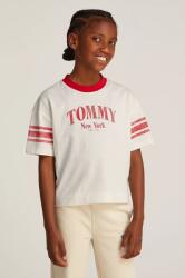Tommy Hilfiger gyerek pamut póló fehér, KG0KG08293 - fehér 128