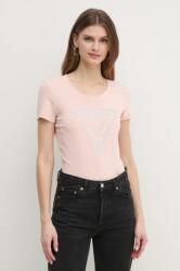 Guess t-shirt női, rózsaszín, W5RI11 J1314 - rózsaszín XL