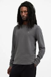AllSaints pamut hosszúujjú BRACE szürke, sima, M033JB - szürke XXL