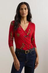 Ralph Lauren felső piros, mintás, 200957611 - piros S