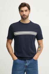 Tommy Hilfiger pamut póló sötétkék, férfi, nyomott mintás, MW0MW37443 - sötétkék S