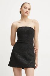 GUESS ruha BOUCLE fekete, mini, testhezálló, 5RGK48 7261A - fekete 36