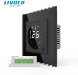 LIVOLO Modul controller Livolo, pentru aer conditionat, fara rama sticla, negru (VL-FCA-2BPS72)