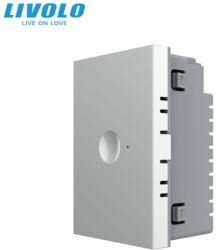 LIVOLO Modul Întrerupător Livolo, simplu tactil, control telecomanda RF, cap scara / cap cruce, standard italian, 3M, gri (VL-FC1SR-3IP)