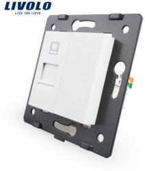LIVOLO Modul Priză Livolo, simplă rețea calculator, RJ45, alb (VL-C7-1C-11)