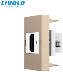 LIVOLO Modul priza Livolo, HDMI 1M, auriu (VL-FCHD-1AP)