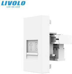 LIVOLO Modul priza Livolo, telefon RJ11, 1M, alb (VL-FCTP-1WP)