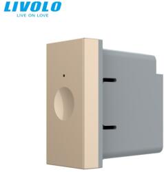 LIVOLO Modul Întrerupător Livolo, simplu tactil, 1M, cap scara / cap cruce, auriu (VL-FC1S-1AP)