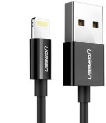 UGREEN Cablu de Date USB la Lightning, 2m - Ugreen (80823) - Black (KF2311002) - Technodepo