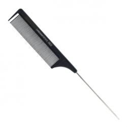 Chrom Well Carbon stil fésű fém véggel / 922 (PFS0144)