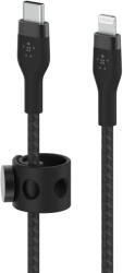 Belkin BOOST CHARGE PRO Flex USB-C és Lightning, fonott szilikon kábel - 1M - Fekete