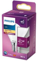  Bec led philips tip lumanare e14, 4.3w (40w), 220-240v, temperatura culoare calda 2700k, 470 lumeni, durata de viata 15.000 ore, clasa energetica a++ (8718699763152)