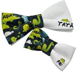 Papionette Set papion personalizabil tata si fiu dyno (NEWBORN002)