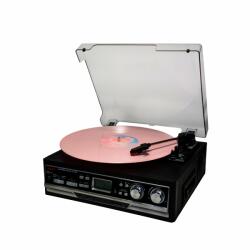 AKAI Pick-up Akai ATT-15SE, radio FM si casetofon, Bluetooth, USB, Card, Negru (ATT-15SE)