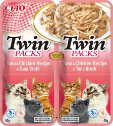 Inaba Foods Ciao Twin tuna & chicken recipe in broth 80 g