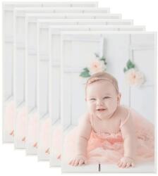 vidaXL Ezüstszínű MDF fali /asztali fényképkeret 70x90 cm (5 db.) (332195)