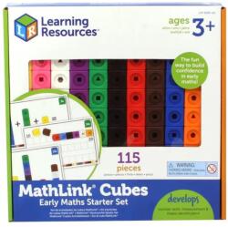 Learning Resources Összekapcsolható kockák - Tarka matematikai tevékenységkészlet (LSP4286-UK)