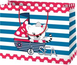 Cardex Cica egy vitorlás hajóban nagy méretű ajándéktáska 27x14x33 cm 43476