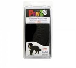 Pawz Cizme Pawz Câine 12 Unități Negru Mărimea XL