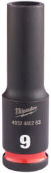 Milwaukee Gépi hosszú dugókulcs 3/8" 9 mm CrMo (4932480283)