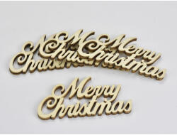 Merry Christmas felirat 10 cm 4 db