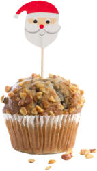  12 darabos papír süteménydekoráció - Mikulás
