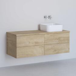 Kronenbach Cube dulap cu blat 121x48.7x44.5 cm sub chiuveta pe perete stejar KBWTKOWTL1214GH (KBWTKOWTL1214GH)