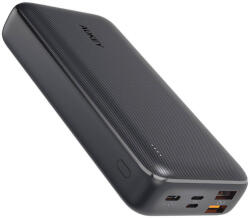 AUKEY Powerbank Aukey PB-N74S, 20000mAh, 20W PD, 22, 5W SCP (fekete) - smartdiszkont