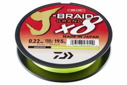Daiwa Fir Daiwa J-Braid Grand X8 0.22mm 19.5kg 135m Chartreuse (D.12797.022)