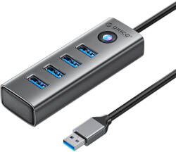 ORICO Hub USB-A 4xUSB-A 3.0 adapter - szürke