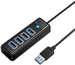 ORICO Hub USB 4x USB 3.0, 5 Gbps, 0.15m (Fekete)