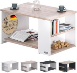 CASARIA Santa Cruz dohányzóasztal 90x59x47 cm - fehér/tölgy (109571)